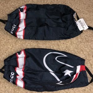 KIDS - 2 Houston Texans Face Masks 😷